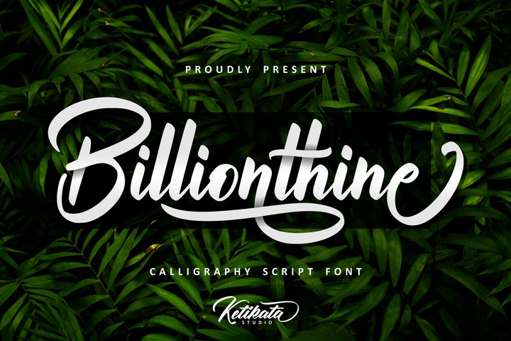폰트 Billionthine